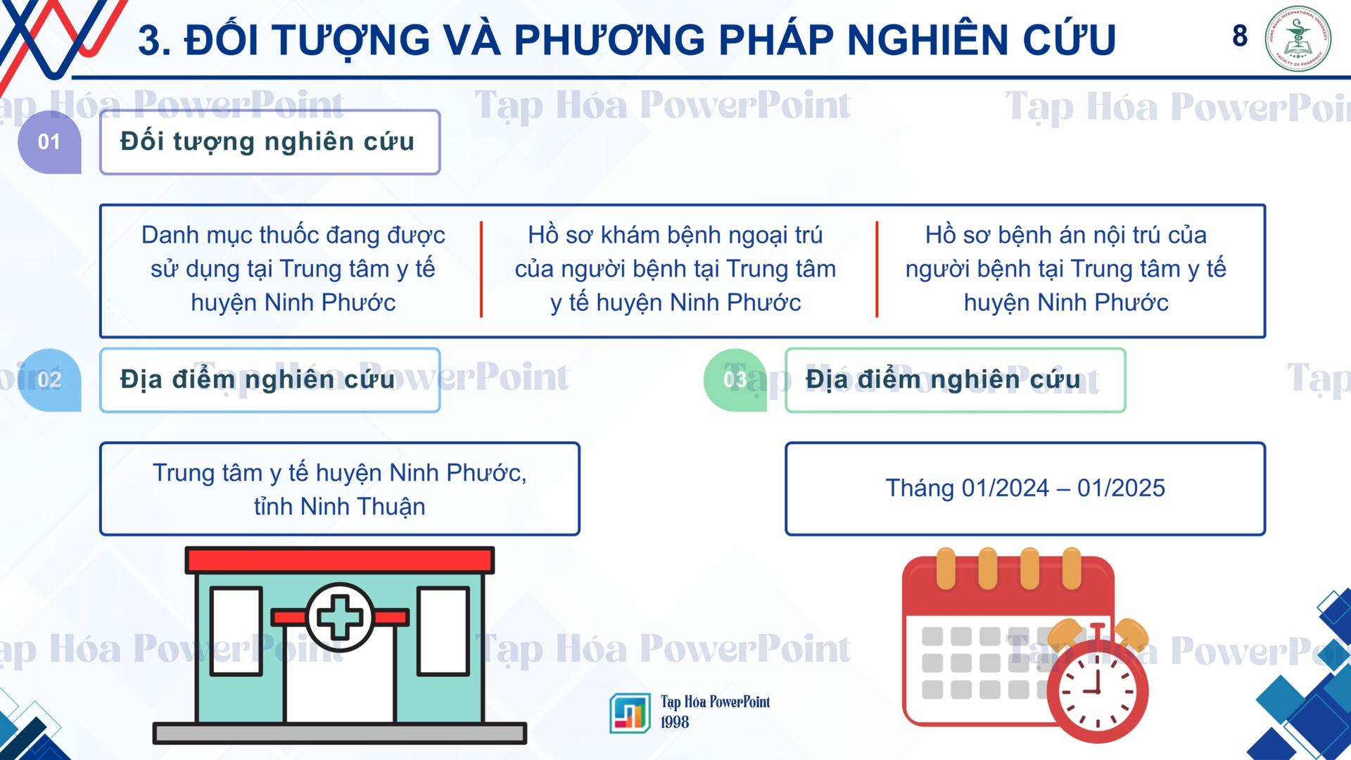 Mẫu SLIDE ĐỀ CƯƠNG ĐỀ ÁN THẠC SĨ DƯỢC HỌC - 6