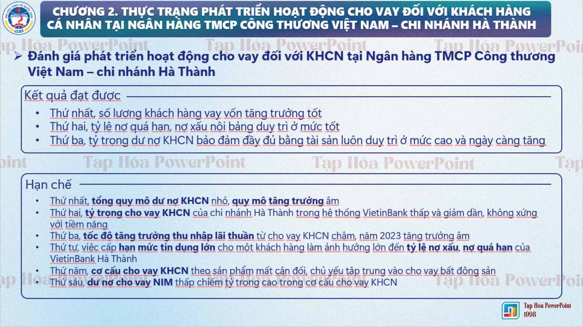 Slide Đề án tốt nghiệp thạc sĩ_NEU_Ngành Tài chính ngân hàng - 7