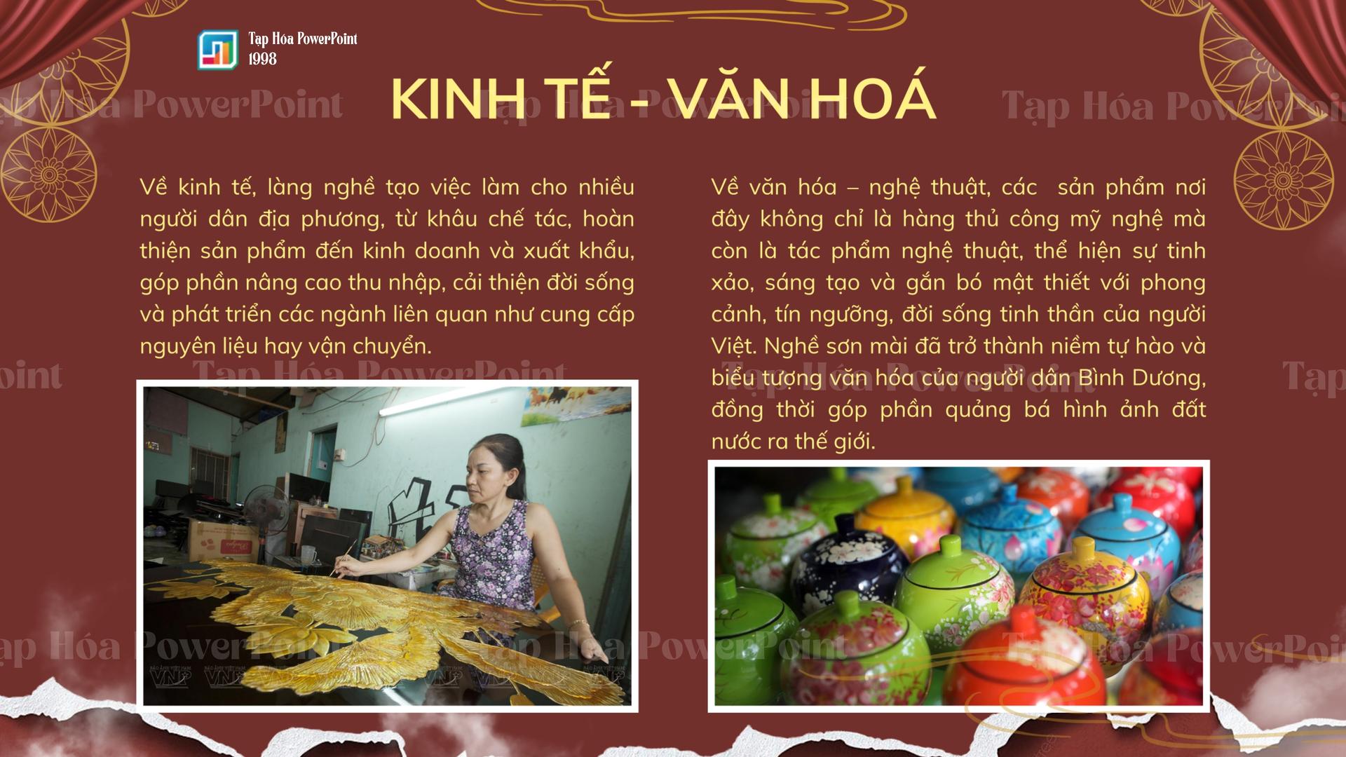 Template PowerPoint Văn Hóa Việt Nam – Làng Nghề Sơn Mài Truyền Thống - 4