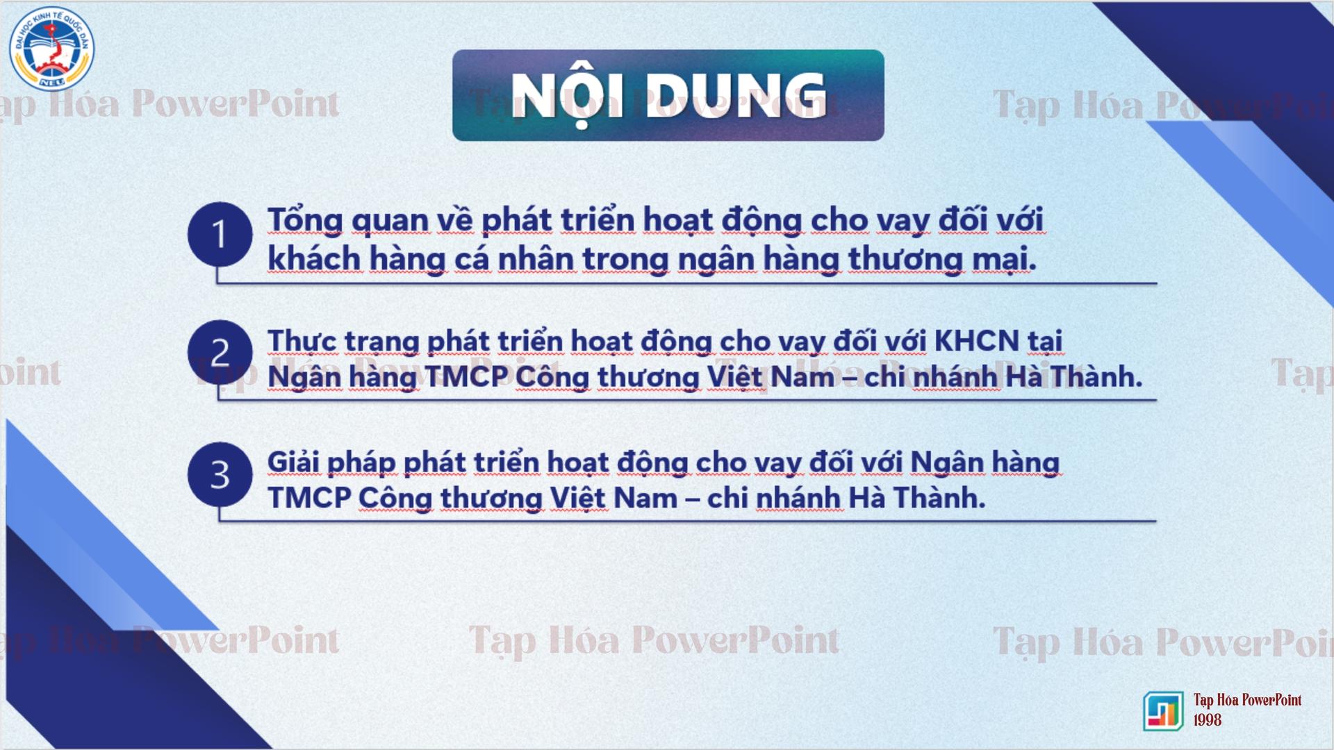 Slide Đề án tốt nghiệp thạc sĩ_NEU_Ngành Tài chính ngân hàng - 2