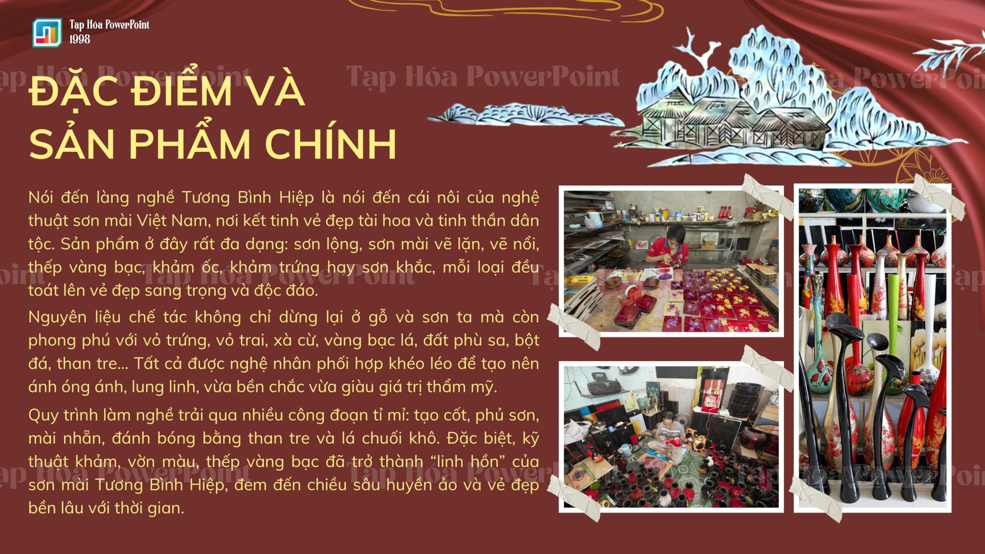 Template PowerPoint Văn Hóa Việt Nam – Làng Nghề Sơn Mài Truyền Thống - 3