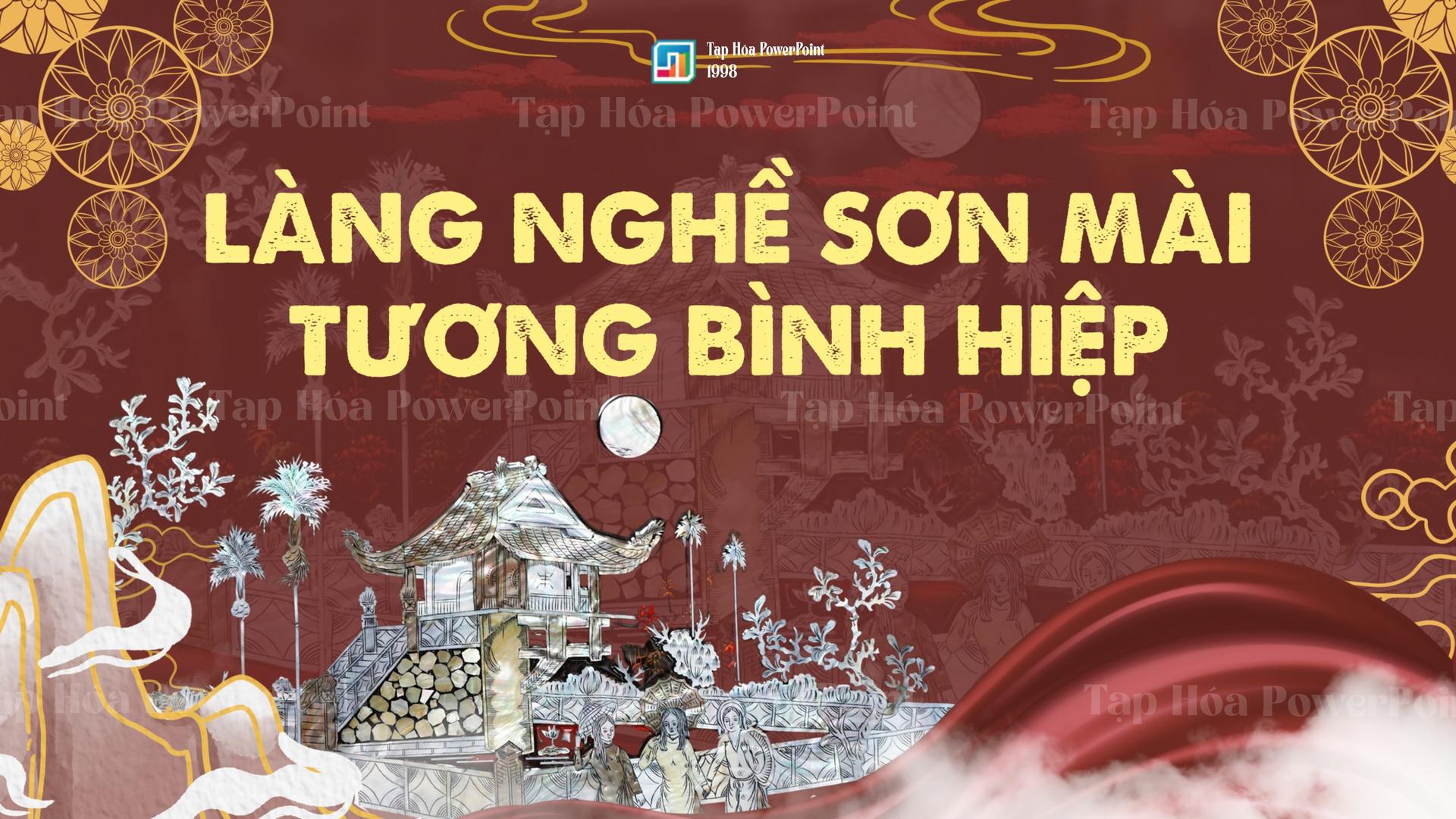 Template PowerPoint Văn Hóa Việt Nam – Làng Nghề Sơn Mài Truyền Thống - 1