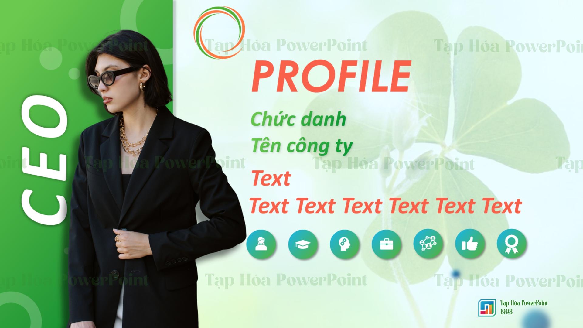 Template PowerPoint Profile Cá Nhân – CV Giới Thiệu Bản Thân Chuyên Nghiệp - 2