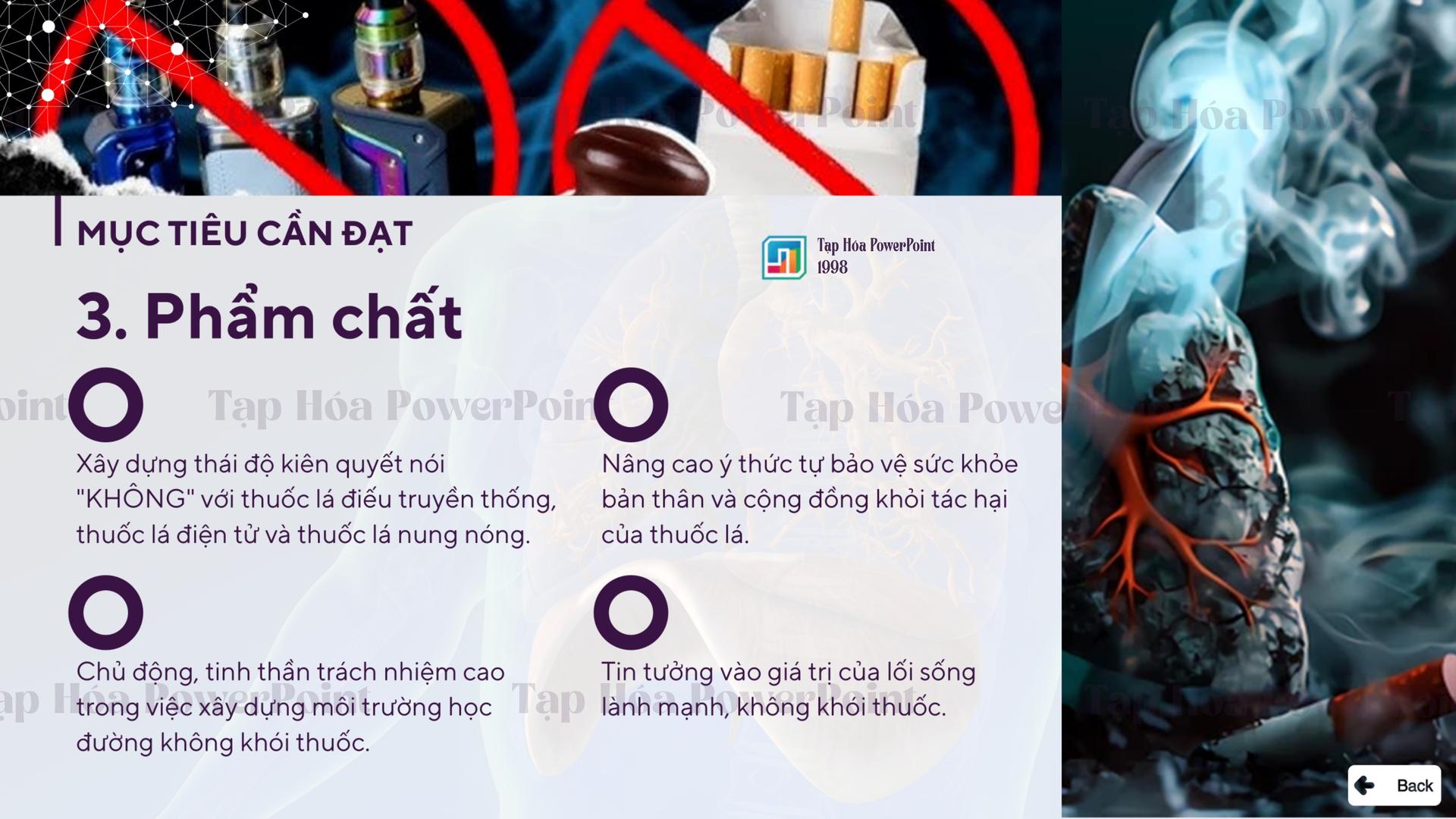 Slide Cuộc Thi Thiết Kế Bài Giảng – Phòng Chống Tác Hại Thuốc Lá - 5