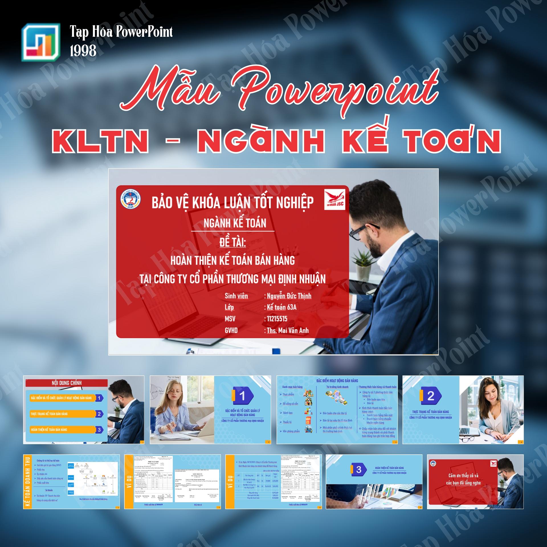Powerpoint KLTN_NEU_Ngành kế toán