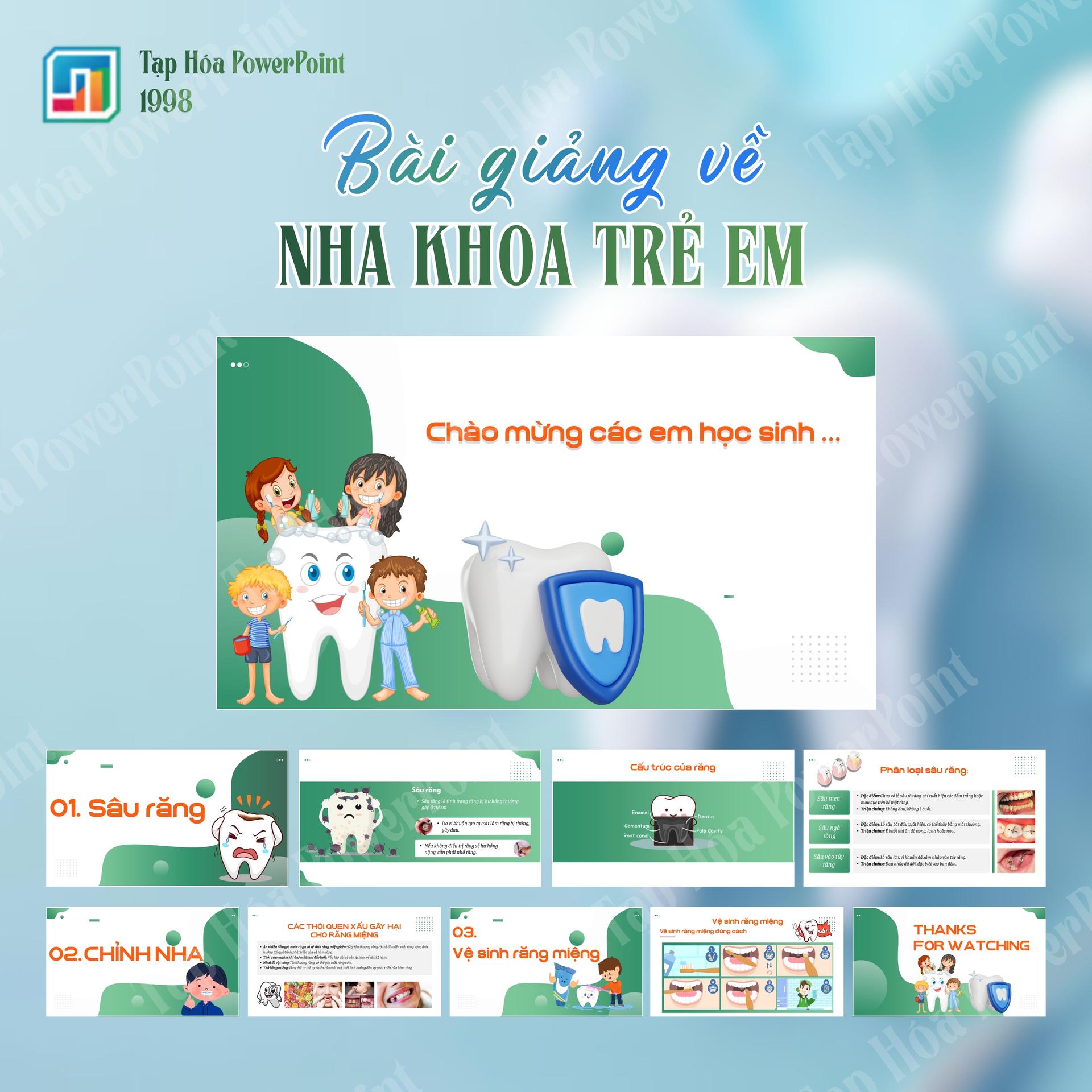 Bài giảng về nha khoa trẻ em