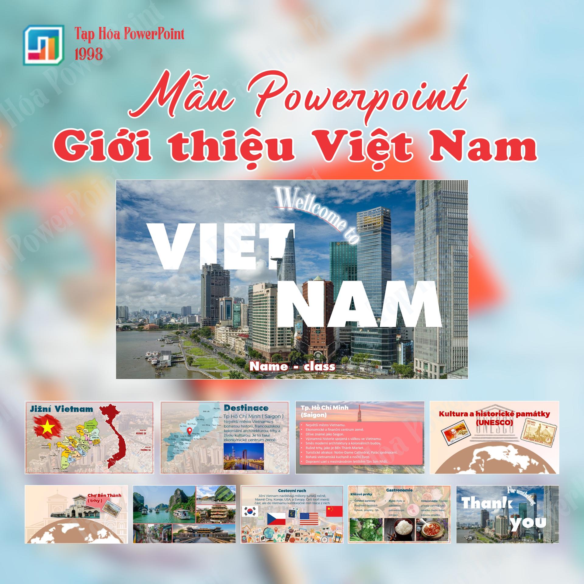 Mẫu Slide Giới thiệu Việt Nam