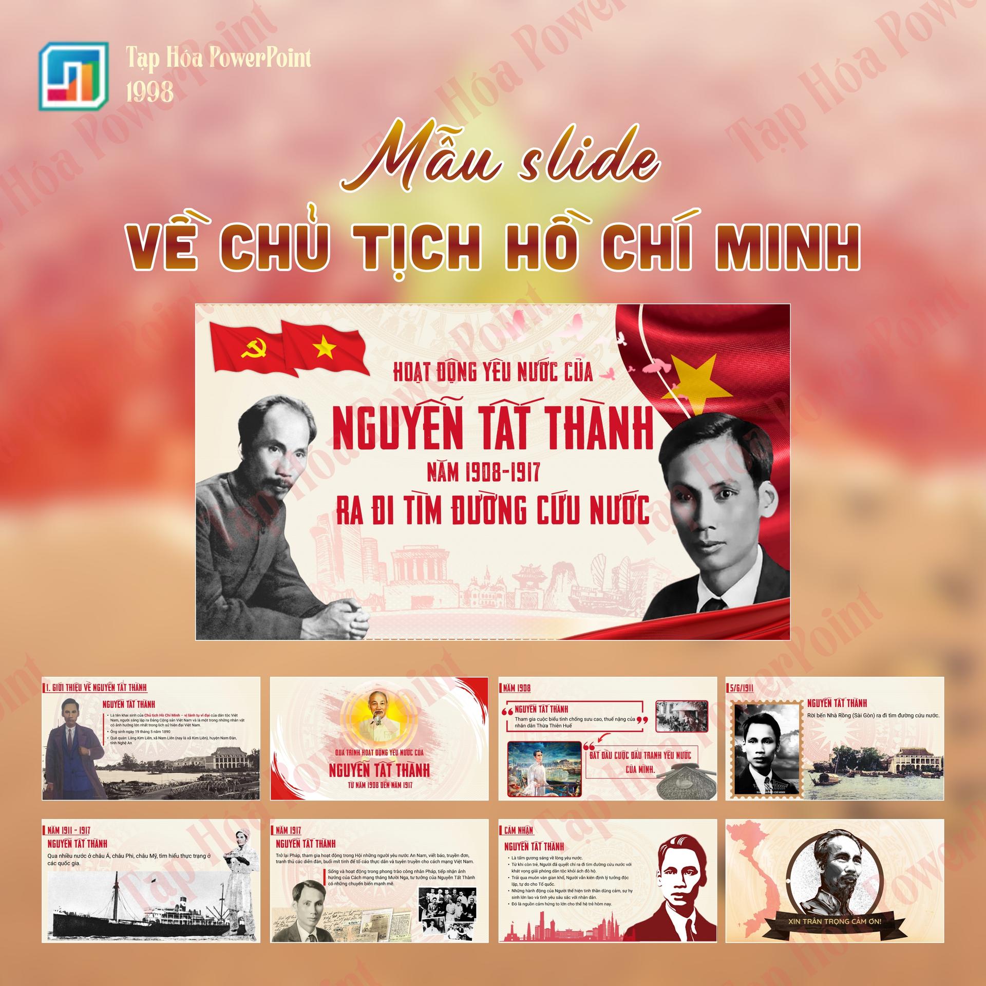 Slide thuyết trình về Chủ tịch Hồ Chí Minh