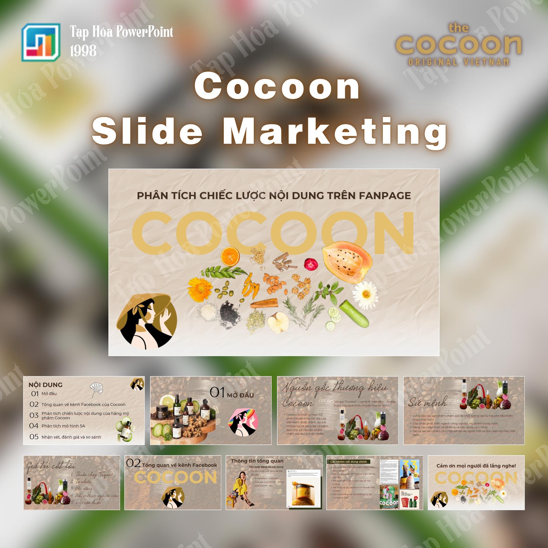 Slide Thương hiệu mỹ phẩm COCOON